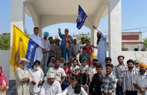 Pannun Defeated! AAP Volunteers Stand Guard with ‘Danda and Jhanda’ to Protect Babasaheb’s Statues