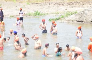 Devotees celebrate Baisakhi along Kali Bein as MP Sant Seechewal calls for action on water pollution
