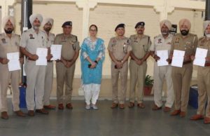 Police Commissioner Dhanpreet Kaur felicitates personnel for success in ‘war against drugs’ campaign