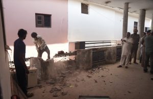 Bulldozer action in drug hotspot Lakhanpal; Illegal construction razed, 9 peddlers arrested