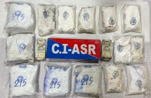 TWO OPERATIVES OF FOREIGN-BASED SMUGGLER HELD WITH 10KG HEROIN, ₹1L DRUG MONEY
