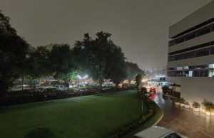 Sudden rain and darkness bring relief from heat wave in Chandigarh