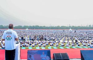With over massive 21k participants, Jalandhar immersed in Yoga spirit