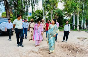 DC Inspects Canal Water Pipeline Work Near Gurdwara Dukh Niwaran Sahib