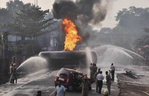 LPG tanker explodes in Hoshiarpur, two killed, over 30 injured