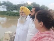 Agriculture Minister Gurmeet Singh Khudian Visits Flood-Affected Border Villages in Fazilka flood situation in Punjab