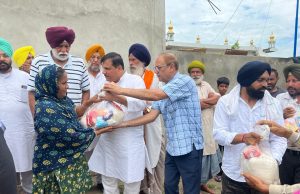 Rajya Sabha MP Sanjay Singh visits flood-affected villages in Sultanpur Lodhi