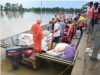 Kapurthala MP and environmentalist Sant Seechewal uses special boat for flood relief