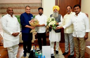 Cabinet Ministers Sanjeev Arora and Gurmeet Singh Khudian Invite Telangana Chief Minister Revanth Reddy to the 350th Martyrdom Anniversary of Guru Tegh Bahadur Ji