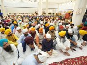 AAP CONVENER ARVIND KEJRIWAL AND CM BHAGWANT MANN PARTICIPATE IN KIRTAN DARBAR TO COMMEMORATE 350TH MARTYRDOM DAY OF SRI GURU TEGH BAHADUR JI