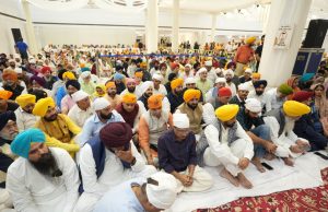 AAP CONVENER ARVIND KEJRIWAL AND CM BHAGWANT MANN PARTICIPATE IN KIRTAN DARBAR TO COMMEMORATE 350TH MARTYRDOM DAY OF SRI GURU TEGH BAHADUR JI