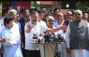 Rahul Gandhi meets family of late IPS officer Y K Puran Kumar, says Dalit atrocities a national concern