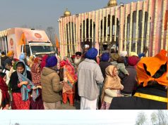 NAGAR KIRTAN STARTED FROM SRINAGAR RECEIVES WARM RECEPTION FROM SANGAT AND LOCAL DISTRICT ADMINISTRATION