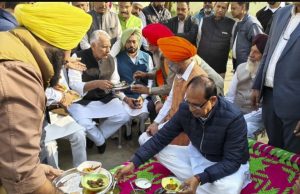 Union Minister Shivraj Singh Chouhan praises Punjab farmers during visit to Moga village