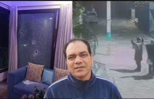 Two masked men fire at AAP leader Daljit Raju’s house in mogay village, threat note recovered