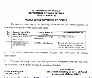 Two ips officers transfers