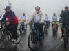 Special DGP GRP Shashi Prabha Dwivedi pedals bicycle to create awareness against drugs
