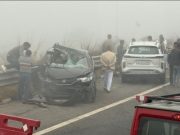 Four killed as 20 vehicles pile up on Mumbai-Delhi Expressway amid dense fog