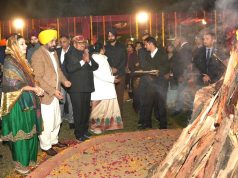 Lohri celebrated across Punjab as CM Bhagwant Mann, Governor Kataria and Haryana CM Saini attend event together