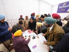 Braving cold weather, CM Bhagwant Singh Mann holds Lok Milni in Jalandhar