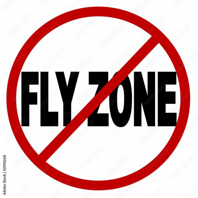 No flying zone