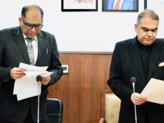 Cabinet Minister Sanjeev Arora administers oath to newly appointed Member, Punjab State Electricity Regulatory Commission