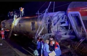At least 39 killed as high-speed train derails and collides with oncoming service in southern Spain