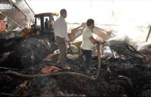 Massive fire breaks out at cold storage on Jalandhar–Amritsar highway in Kartarpur