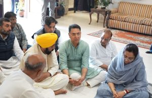 CM Bhagwant Singh Mann shares grief with bereaved family of Sandeep Gilhotra