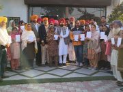 Cabinet Minister Hardeep Singh Mundian distributes Rs 86.40 lakh cheques to 72 families for Pucca Houses