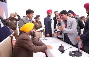 CM Bhagwant Singh Mann reaches Jalandhar for second time in a month, holds Lok Milni