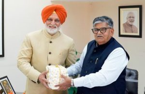 Dr Gill, VC Sports University, Calls on Punjab Governor and Finance Minister