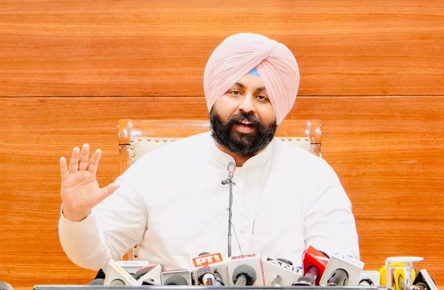 EM Minister Punjab Harjot Bains