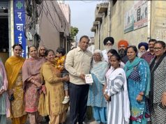 20L sewerage pipeline work begins in Datar Nagar; Nitin Kohli honored with book instead of bouquet