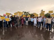 Haryana CM Nayab Saini Faces Massive Protest in Kurali; AAP Leaders Show Black Flags