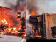 14 killed as bus catches fire after collision with tipper in Andhra Pradesh
