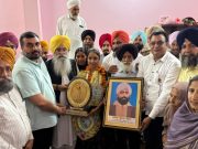 Agriculture Minister Gurmeet Singh Khudian felicitates UPSC achiever Rasneet Kaur Kamboj