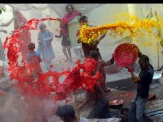 Holi celebrations across Punjab, Chandigarh; police disperse crowds in some areas