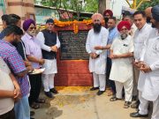 MP Dr. Raj Lays Foundation Stone for Two Historic Roads in Phagwara