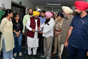 Cm mann visit in bathinda hospital