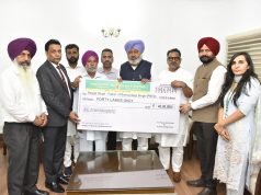 Transport Minister Harpal Cheema Presents ₹40 Lakh Insurance Cheque to Family of Deceased PRTC Conductor