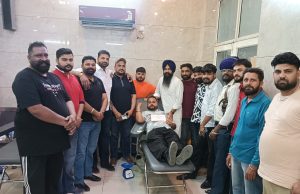 Blood donation camp held in Central constituency, youth set example of humanity Alali sukhminder singh rajpal jalandhar