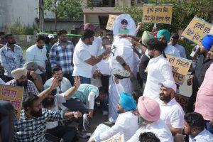 Punjab de Gaddar slogans