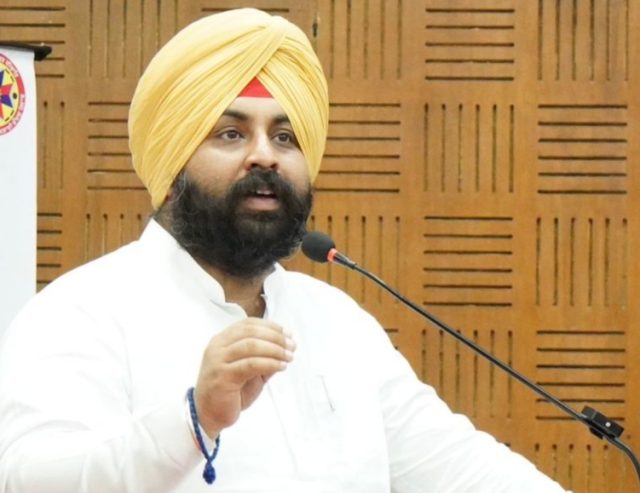 Minister harjot bains anandpur sahib