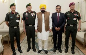 CM Bhagwant Singh Mann, Western Command Army Commander discuss border security, disaster response & operational preparedness