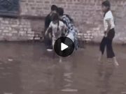 Family falls into open sewer amid waterlogging in Ludhiana, video sparks outrage