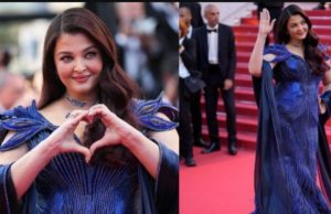 Aishwarya Rai Bachchan dazzles at Cannes 2026 in striking blue Amit Aggarwal gown