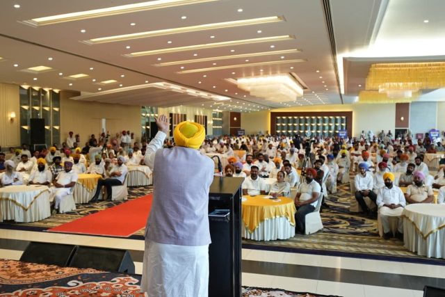 Cm mann sarpanch milni bathinda