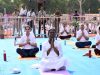 Droupadi Murmu yoga day at Jabalpur MP