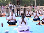 Droupadi Murmu yoga day at Jabalpur MP